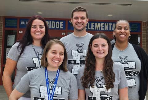 This shows the team of 3rd grade teachers and their intern.