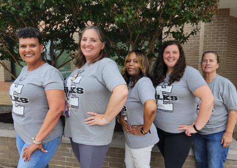 This shows the support staff team.